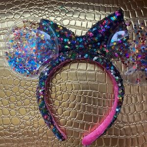 Disney Sequin Minnie Mouse Ears Headband - Multicolor